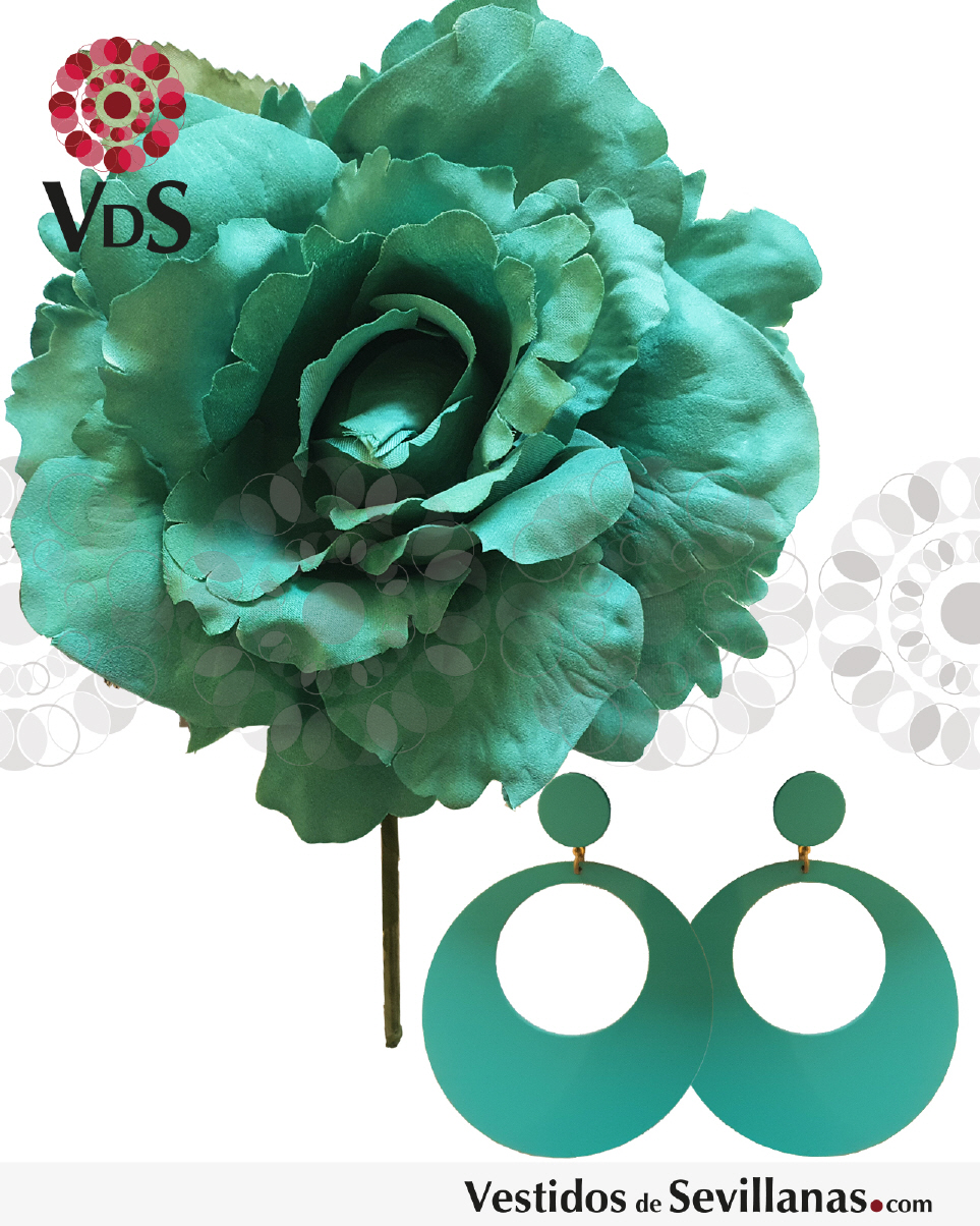 Flores flamencas para el cabello