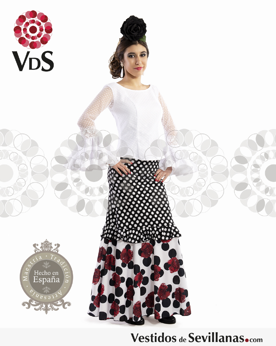 Faldas flamencas con flores