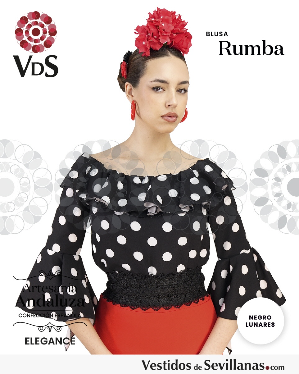 Blusa RUMBA, en Biolastic  Lunares_3col