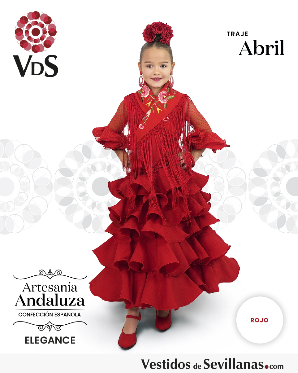 Traje de Flamenca Rojo
