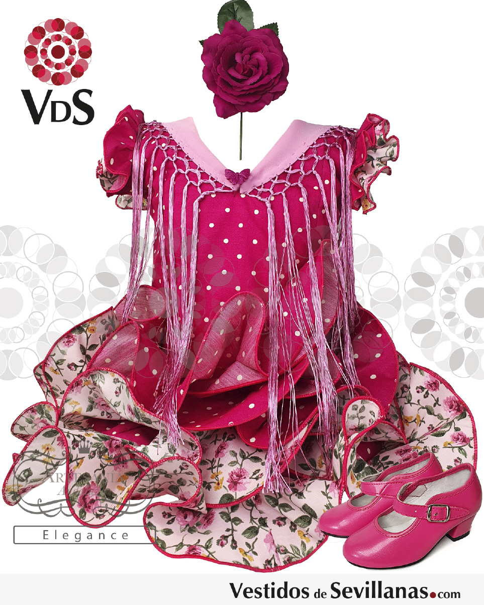 Trajes de flamenca cortos para ni&ntilde;a