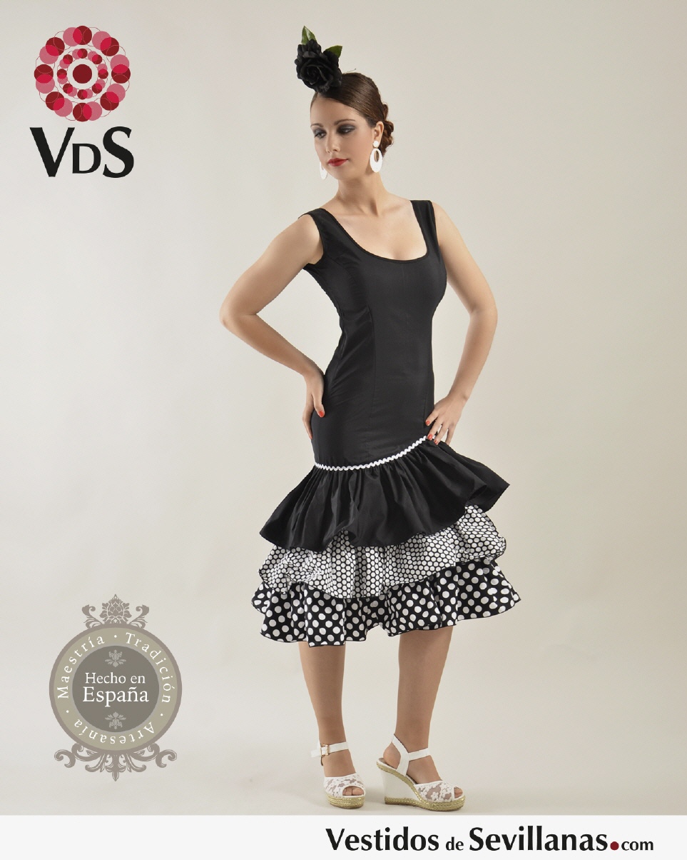 Traje de Flamenca para mujer M&aacute;laga corto (T.48)_3col