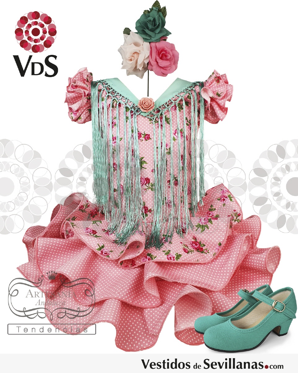 Traje de Flamenca FERIA Corto (T.8)_3col