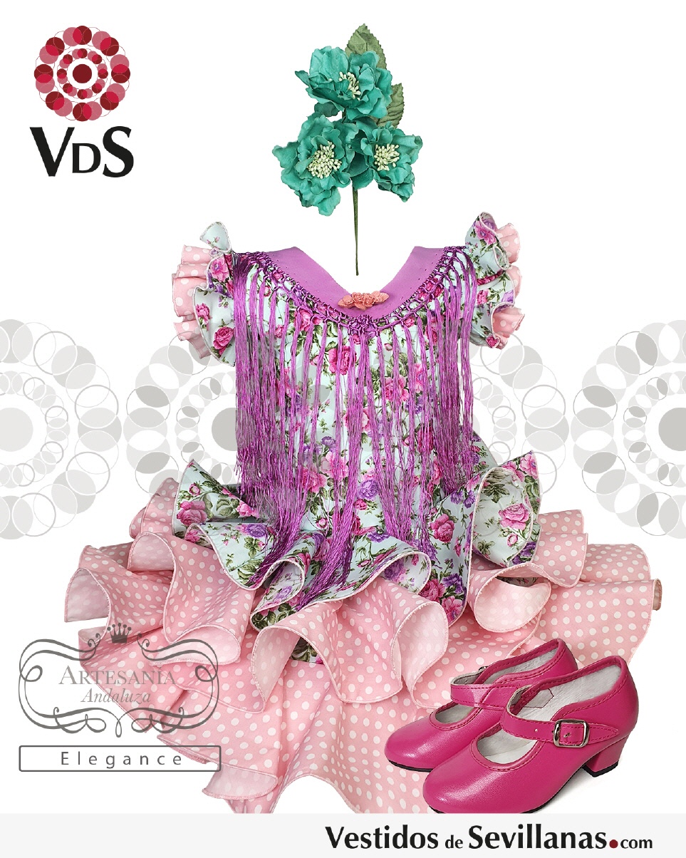 Traje de Flamenca FERIA Corto (T.0)_3col