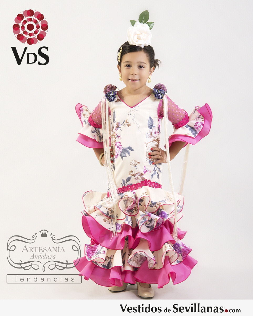 Traje Flamenca  SACROMONTE Plumeti Largo (T.8)_3col