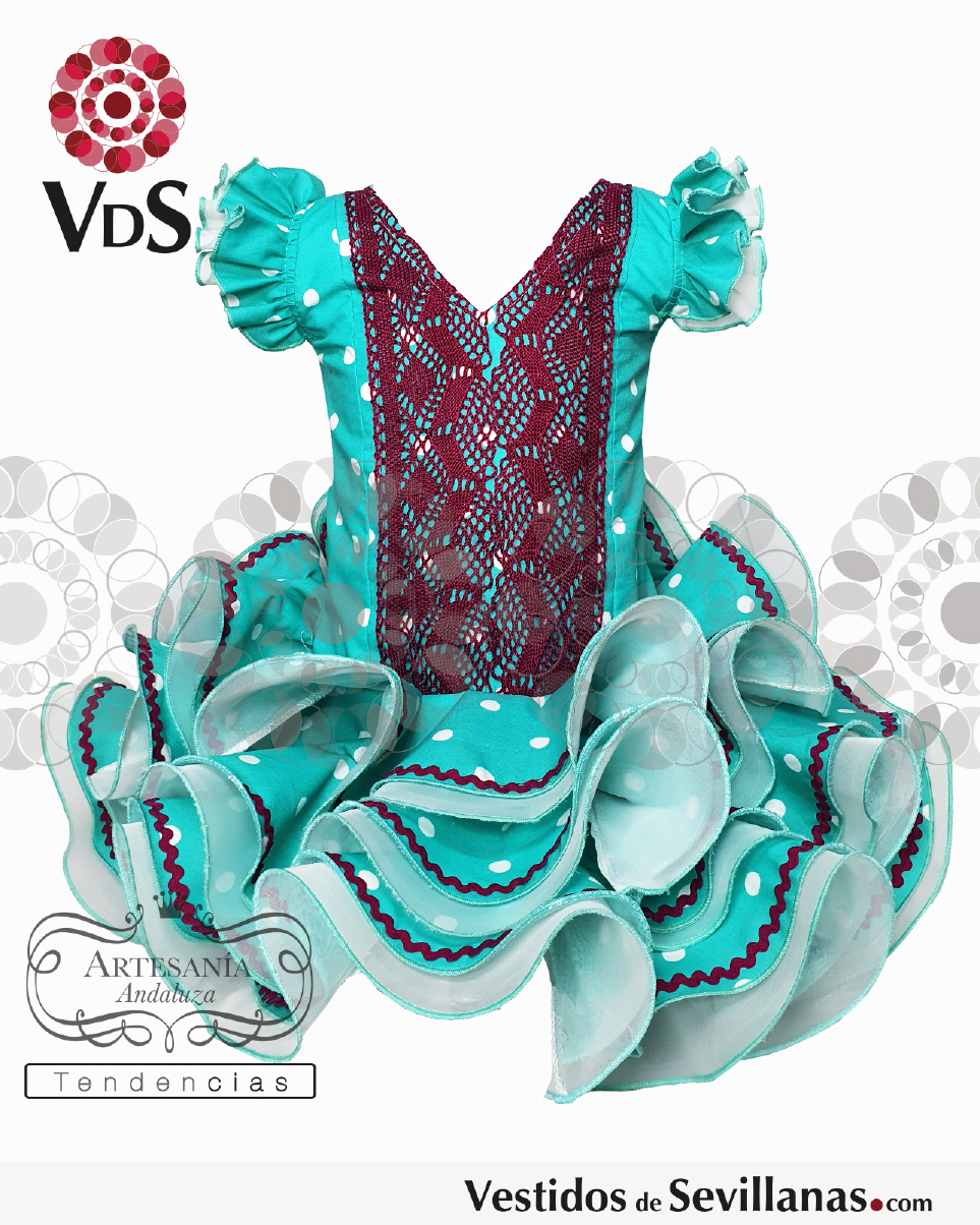 Trajes de flamenca verde agua