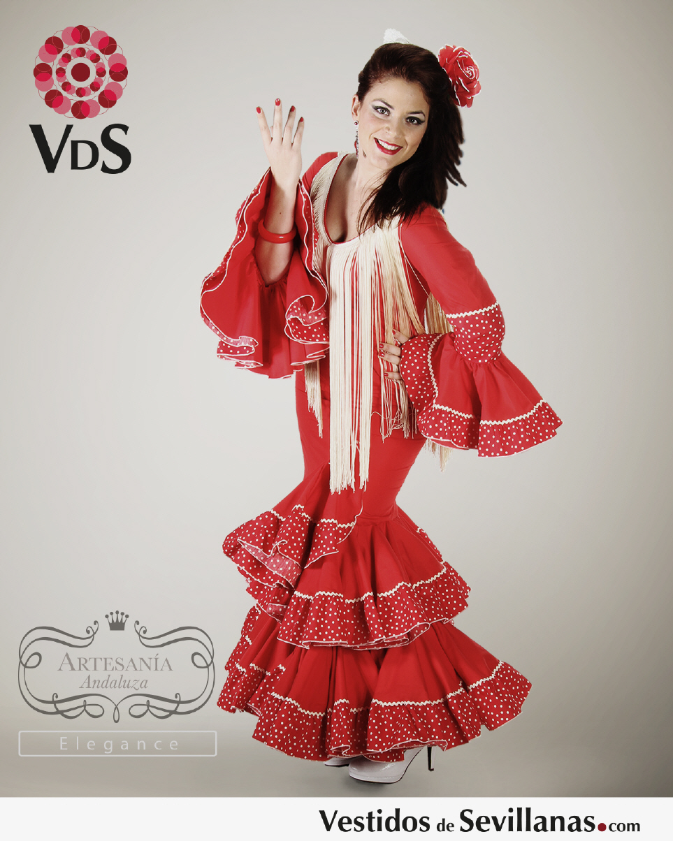 Trajes de flamenca en color rojo