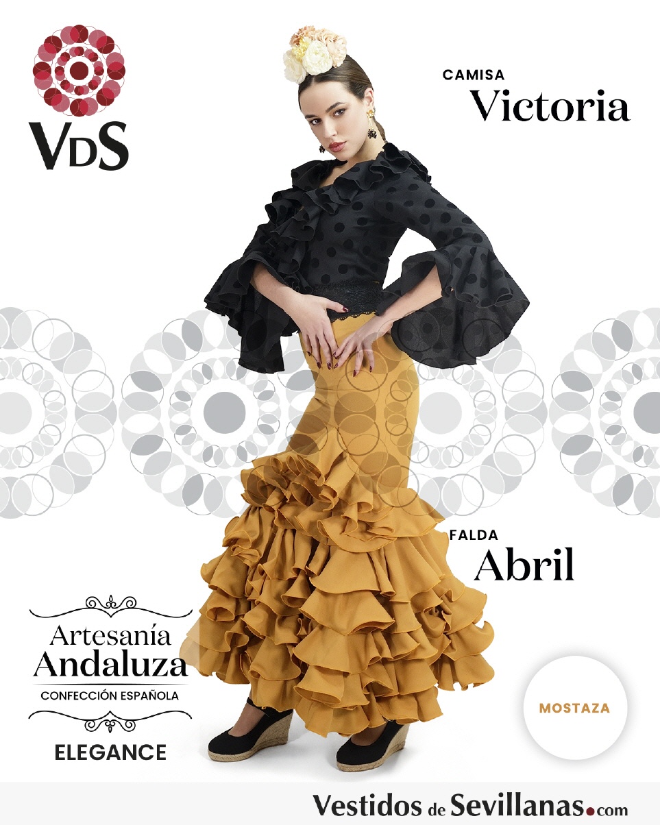 Falda larga ABRIL Strech (T.S)_3col