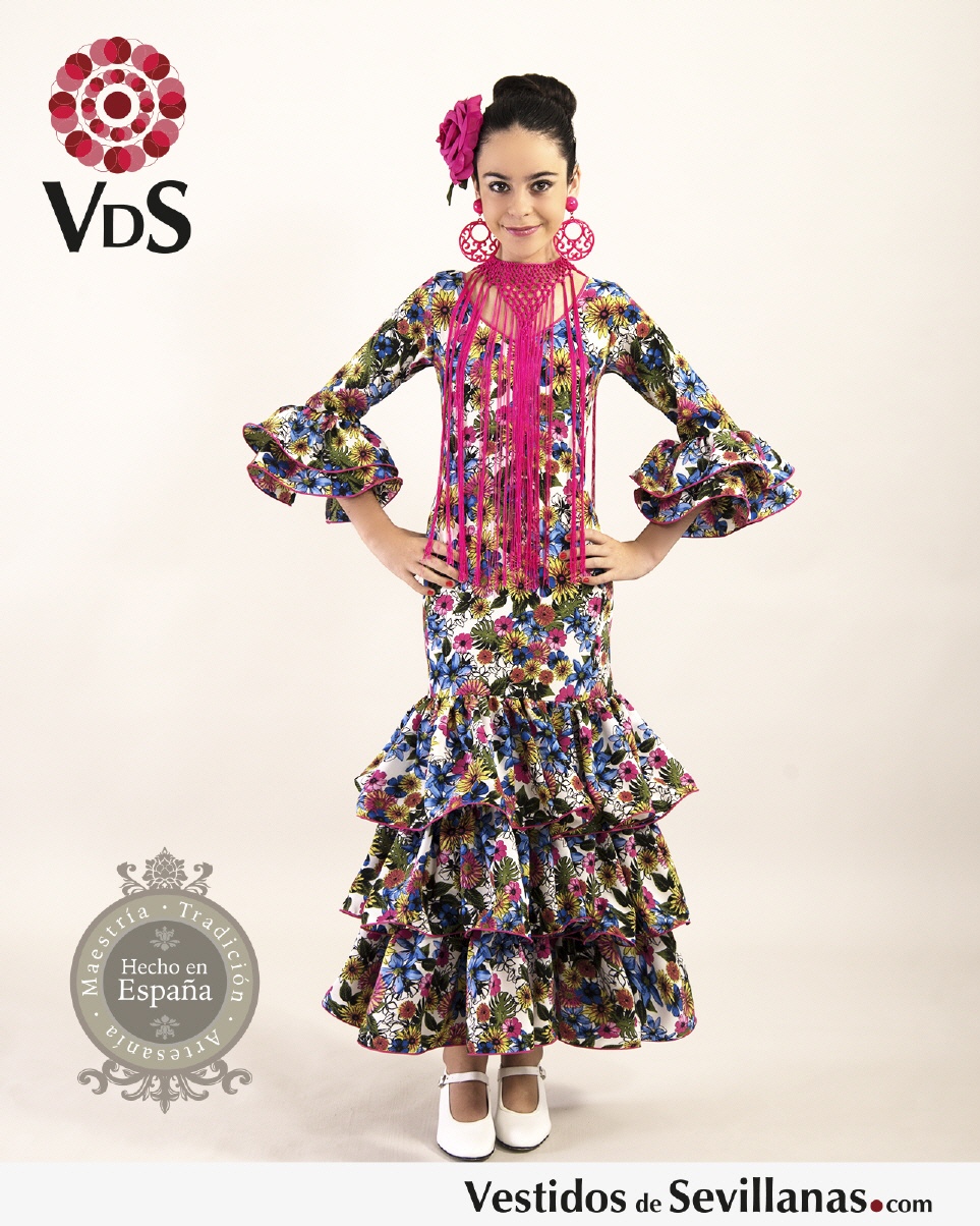 Traje de baile Ni&ntilde;a ROCIERO_3col