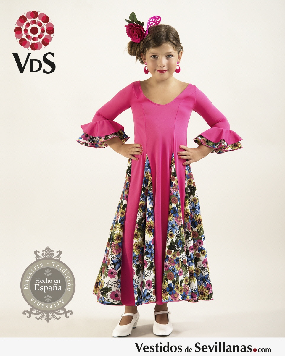 Traje de baile Ni&ntilde;a BARAS con Manga_3col