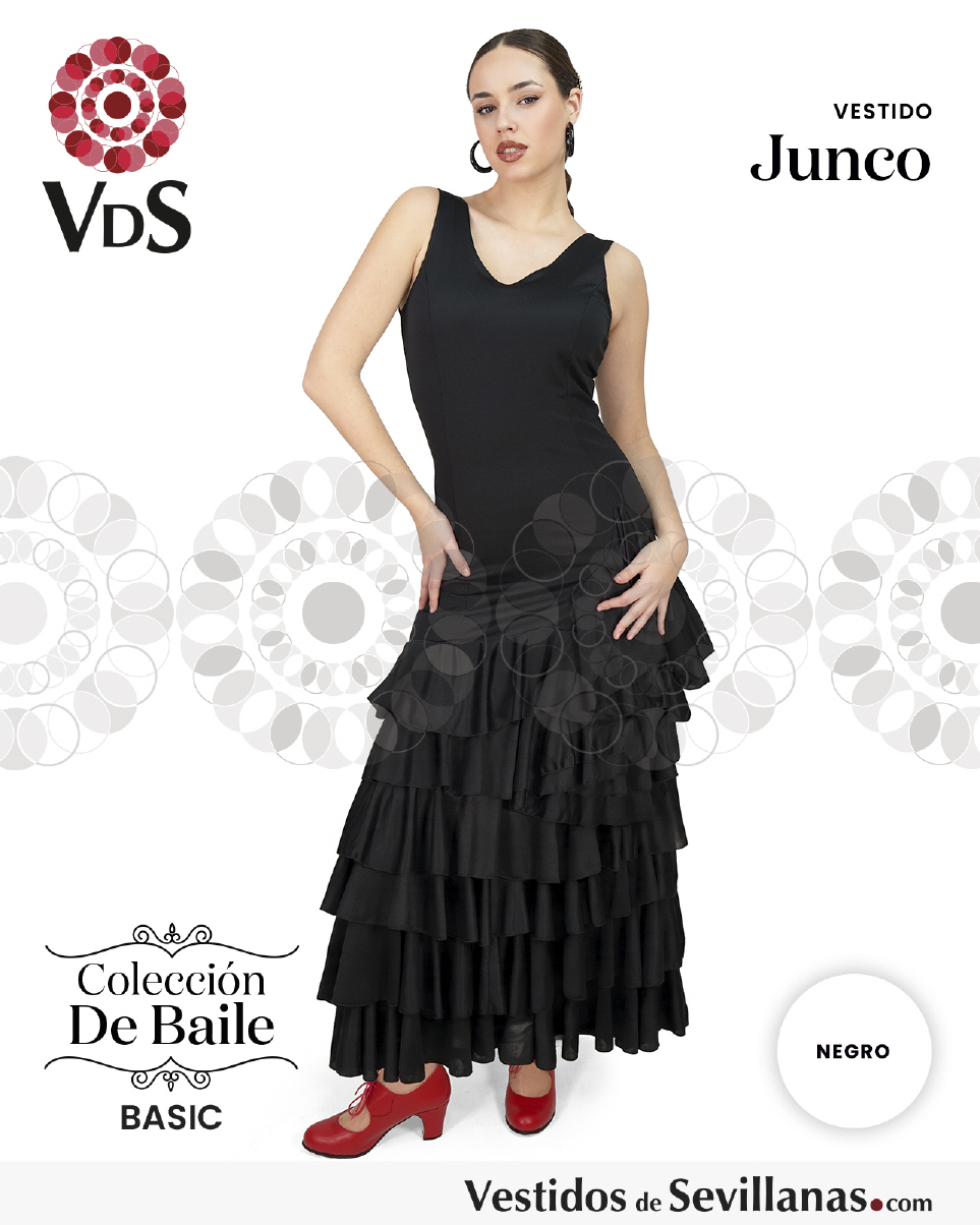 Vestido Negro Baile Flamenco