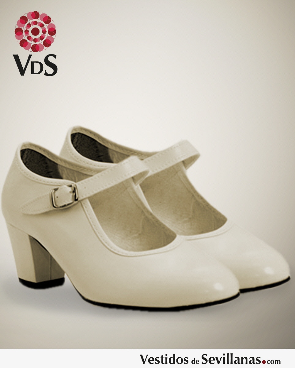 Zapato Flamenco B&Aacute;SICO- Color Beige (Num.41)_3col